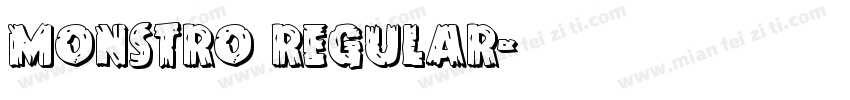 Monstro Regular字体转换